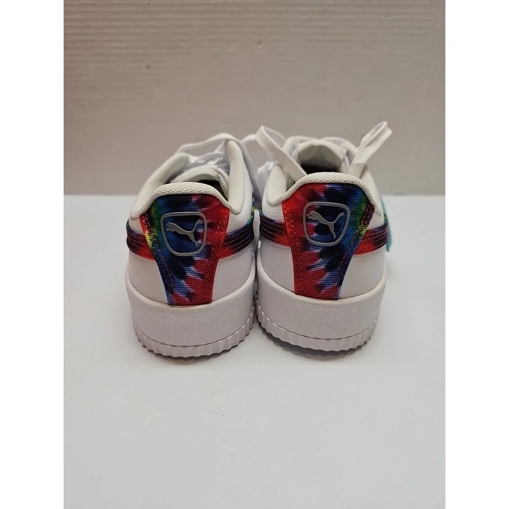 PUMA‎ Carina Tie Dye Espadrilles Women's Sneakers White/Metallic Silver Size 9